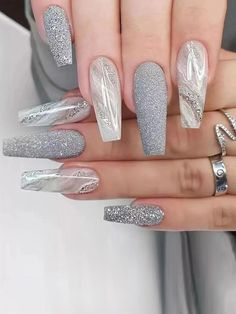 Ongles Bling Bling, Ballerina Acrylic Nails, Ballet Nails, Manicure Tips, Coffin Press On Nails, Nail Forms