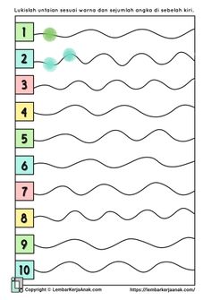 the number line worksheet for numbers 1 to 10