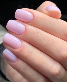 Gel French Manicure, Milky Nails, Squoval Nails, Short Gel Nails, Her Nails, Casual Nails, Classic Nails, Soft Nails, Pink Nail Polish