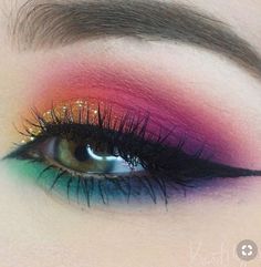 Hd Make Up, Alat Makeup, Eyeshadow Products, Pride Makeup, Rainbow Makeup