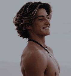 Hair Inspo For Guys, Haircuts For Guys With Long Hair, Surfer Waves Hair Men, Surfer Dude Hair, Mens Fluffy Haircut, Straight Blonde Hairstyles Men, Blonde Wolf Cut Men, Strawberry Blonde Men, Mens Long Length Hairstyles