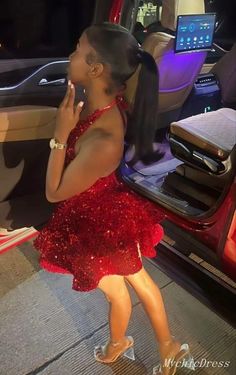 Surprise Dance Dress, Sneaker Ball Dress Ideas, Sneaker Ball Dress, Sneakerball Party Outfits, Red Homecoming Dresses Short, 8th Grade Prom Dresses, Red Hoco Dress, Red Hoco Dresses, Prom Dress Sequin