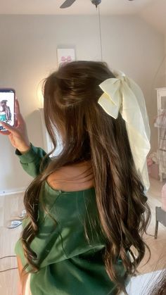 #hairstyles #coquette Milkmaid Hairstyles, Bow Curly Hairstyle, Cute Coquette Hairstyles, Coquette Hair Styles, Coquette Usernames, Peinado Coquette, Peinados Coquette, Hairstyles Coquette, Coquette Hairstyle