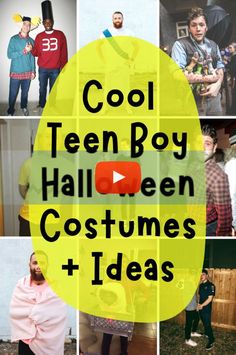 ✓ ✓ SO EASY Teen Boy Halloween Costumes & Last Min Ideas - momma teen? Teen Boy Halloween Costumes, Teen Halloween Costume Ideas, Halloween Costumes For Sisters, Partner Halloween Costumes, Funny Group Halloween Costumes, Halloween Costumes Women Scary