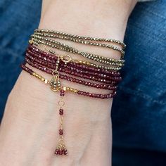 Minimalist Bracelets, Tiny Bead Bracelet, Pyrite Bracelet, Multi Wrap Bracelet, Bracelet Layering, Tanzanite Bracelet, Stack Bracelets, Stacked Necklaces, Gold Armband