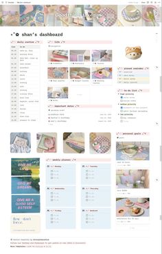 an image of a website page with many items on it