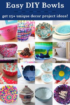 easy diy bowls that are great for decor and crafts