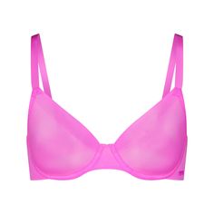 Mesh Bras, Bra Calculator, Demi Bras, Mesh Bra, Unlined Bra, Demi Bra, Bra Shop, Pink Bra, T Shirt Bra