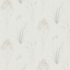 a wallpaper with flowers and grass on it