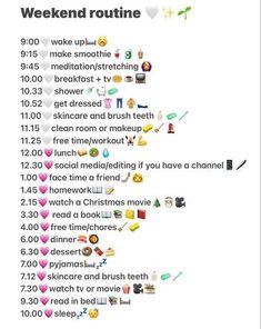 Morning Routine Chart, Weekend Routine, School Routine For Teens, Morning Routine Productive, Morning Routine School, Daily Routine Planner, Morning Routine Checklist, Sunday Routine, After School Routine