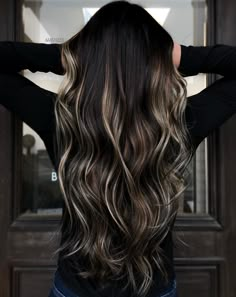 Long Hair Color, Brown Hair Balayage, Balayage Brunette, Brown Blonde Hair, Hair Color And Cut, Hair Color Balayage