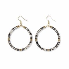 Fonda Multi Mixed Hoop Earrings Light Blue – INK+ALLOY, LLC Neutral Accessories, Dangle Hoop Earrings, Alloy Earrings, Large Hoop Earrings, Beaded Hoop Earrings, Beaded Hoops, Sequin Beading, Everyday Earrings, Modern Bohemian