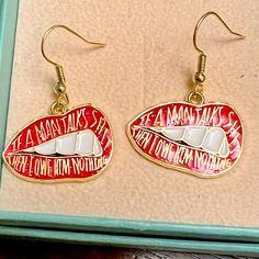 Questions? Leave A Comment Below! Red Taylor Swift Jewelry, Quirky Red Jewelry For Gifts, Fun Red Adjustable Earrings, David Bowie Earrings, Red Punk Earrings For Gifts, Punk Style Heart-shaped Earrings As Gift, Affordable Quirky Red Earrings, Indie Bracelets, Spike Bracelet