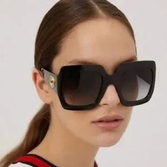 Gucci | Accessories | New Gucci Gg053sn 00 Oversized Sunglasses | Poshmark Model Gucci, Gucci Glasses, Sunglasses Women Oversized, Sunglasses Logo, Red Sunglasses, Gucci Eyewear, Pink Sunglasses, Pilot Sunglasses, Gucci Models