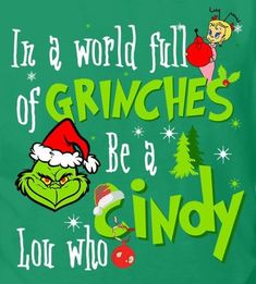 an image of grinies be a sindy t - shirt for christmas season,