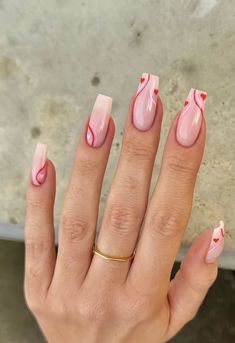 Heart Nails, Valentine's Day Nails, Nail Inspo, Valentines Day, Valentines, Nails, Valentine's Day