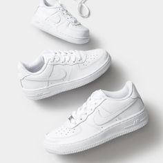 Nike Air Force 1 ‘07 Triple White Air Force 1 Size 10, Air Force 1 Triple White, Best Nike Sneakers, Nike 270, Nike Sf, Shoes Nike Air Force, Nike Runners, Nike Air Jordan 11, Tenis Nike