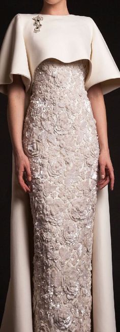 Krikor Jabotian 2015 Couture, Dress With Cape, Chique Outfits