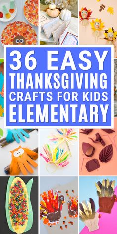 thanksgiving crafts for kids that are easy to make