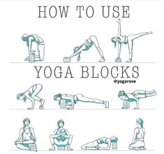 yoga poses for beginners to use their hands and feet, with the words how to use