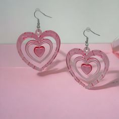 Heart Burst Pink Earrings Barbie Core Lover Eras Tour Swiftie Valentines Earrings Measure Approximately 1.5" Tall X 1.5" Wide Includes Clear Plastic Earring Backs. Brand New. Comes Beautifully Packaged In A Cardboard Gift Box! Heart Print Dangle Earrings For Valentine's Day, Dangle Heart Earrings With Heart Print For Valentine's Day, Valentine's Day Heart Print Dangle Earrings, Heart-shaped Earrings For Mother's Day, Heart Print Dangle Jewelry For Gifts, Pink Double Heart Pierced Earrings, Heart Charm Earrings For Valentine's Day, Pink Double Heart Pierced Jewelry, Pink Open Heart Earrings Gift