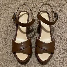 Mootsies Tootsies Brown Wedge Heels Size 7. Snakeskin Looking Print To Heels. Approx 3.5” Heel. Never Worn. Brown Wedge Sandals With Padded Heel, Brown Wedge Heels, Brown Wedges, Womens Shoes Wedges, Wedge Heels, Snake Skin, Wedges, Size 7, Women Shoes