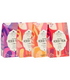 Fresh Brew Iced Tea Sampler -   - Harney & Sons Fine Teas Iced Tea Punch, Harney And Sons Tea, Mango Tea, Tea Logo, Black Tea Blends, Tea Sampler, Tea Brands, Peach Mango