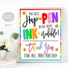 a colorful poster with the words, you just have to be inked on it