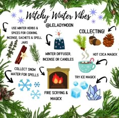 Winter Equinox, Yule Crafts, Candle Color Meanings, Wiccan Sabbats, Happy Winter Solstice, Nature Witch, Cottage Witch, Magic Bottles