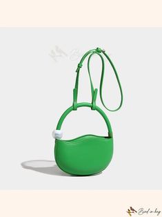 Bird in Bag - Design senior sense of pea bags female new fashion texture shoulder handheld armpit bag Trendy Shoulder Bag With Round Handle For Errands, Chic Green Shoulder Bag With Round Handle, Green Shoulder Bag With Round Handle For Everyday, Everyday Green Shoulder Bag With Round Handle, Fashion Texture, Armpit Bag, Word Wrap, Bird In Bag, Synthetic Leather