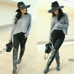 ♡ Winter Outfits Blackgirl, Baby Bump Fashion, Outfits Leggings