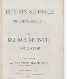 an old book with the title buy my science permanently for $ 8, 000 a month i will stop