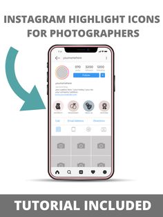 an instagramr with the text instagram high light icons for photographers on it