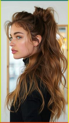 Y2K Hairstyles | Hair Inspiration | Hair T Unique Ponytail Hairstyles, Hairstyle High Ponytail, Easy Work Hairstyles, Stylish Ponytail, Girly Hair, Perfect Ponytail, Hairstyle Wedding, Y2k Hairstyles, Half Ponytail