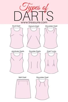 the types of skirts for women in different colors and sizes, with text overlaying them