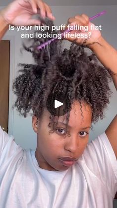 402K views · 70K reactions | Is it hard to shape your high puff the longer your hair gets?

I love high puffs but I haven’t worn them recently. My hair has grown so much so my hair just falls when I put it in a puff.

Directions:
This hack is a lifesaver! Just take the middle section  and wrap a hair tie around ONCE. Then brush the rest of your hair into a puff with the middle section and wrap a hair tie around all of your hair one time. | Madison | leilanigreen · Original audio High Puff, Easy Toddler Meals, How High Are You, Easy Toddler, Toddler Meals, Life Savers, Hair Tie