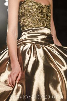 Marchesa Fall 2012 RTW. Gown Gold, Exquisite Gowns