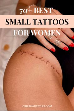 The best small tattoos for women to try this year! | small tattoos | small tattoos for women | small tattoos with meaning | small tattoos bikini line | small tattoos for women with meaning | small tattoos on bum cheek | small tattoos simple | mini tats | minimalist tattoo ideas | aesthetic tattoo | unique minimalist tattoo | cute dainty tattoos | cute mini tattoos | tattoo inspiration | small tattoos for women unique | small tattoos for women on wrist | small tattoos for women on arm hidden Simple Tiny Tattoos, Best Small Tattoos For Women, Dainty Tattoos For Women, Small Hidden Tattoos, Simple Quote Tattoos, Cute Small Tattoos For Women, Small Tattoos With Meaning Quotes, Small Name Tattoo, Simple Leg Tattoos