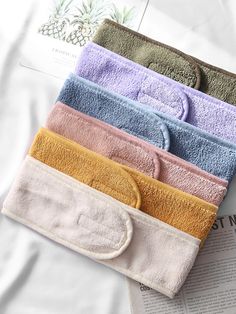 Multicolor    Polyester Plain  Embellished   Bathroom Makeup Hair Band, Anniversary Note, Makeup Hairband, Spa Facial, Face Washing, Spa Headband, Shower Time, Facial Spa, Hair Towel