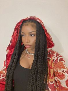 Over Locs Protective Styles, Jumbo Braids Over Locs, Styles Over Locs With Weave, Braids With Locs, Shoulder Length Dreads Styles For Women, Dreads Styles For Women Dreadlocks, Loc Baddie, Long Locs Hairstyles, Black Girls With Locs