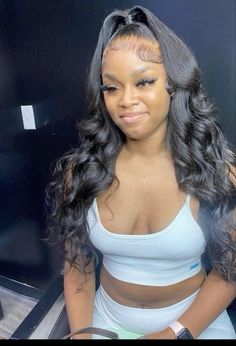 Body Wave Half Up Half Down Frontal, Half Up Half Down Hair Frontals, Half Up Half Down Hair Body Wave, Up Half Down Hairstyles Weave, Half Up Half Down Lace, Half Up Half Down Quick Weave, Gel Nails Spring, Curly Hair Half Up Half Down, Quick Weaves