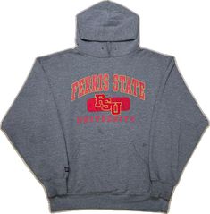 Cotton Tops With Drawstring Hood For College, Relaxed Fit Top With Drawstring Hood For College, Collegiate Cotton Hoodie With Graphic Print, Collegiate Cotton Hoodie With Relaxed Fit, Collegiate Cotton Hoodie In Relaxed Fit, Gray Cotton Hoodie For College, Gray Cotton College Hoodie, Sporty Cotton Hoodie, Collegiate Gray Cotton Hoodie