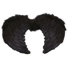 an image of black angel wings on a white background