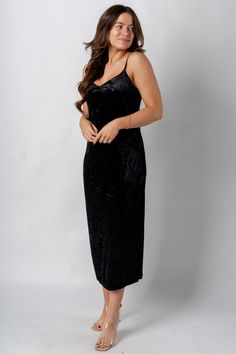 Z Supply Selina velvet dress black - Z Supply Dress - Z Supply Tops, Dresses, Tanks, Tees, Cardigans, Joggers and Loungewear at Lush Fashion Lounge Velvet Dress Black, Black Sparkle Dress, Cute Bodysuits, Affordable Dresses, Sparkle Dress, Black Velvet Dress, Women's Boutique, Velvet Tops, Oklahoma City