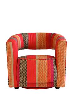 Multi-colored Sculptural Swivel Chair | Andrew Martin Madison | OROA Andrew Martin Fabric Upholstery, Andrew Martin Furniture, Drake Hotel, Contemporary Armchair, Add Design, Andrew Martin, Chairs Dining, European Furniture, Modern Armchair