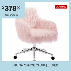 Included: 1 Chair(s)Features: Pedestal, Adjustable, Upholstered, Adjustable Height, Quick ShipJoinery: ScrewedManufacturer Warranty: 180 Day Parts LimitedMeasurements: 23.5 Width/Inches, 22 Depth/Inches, 22 Height/InchesMaximum Weight Limit: 300 LbsSeat Back Height: 31 InSeat Height: 20 InWeight (lb.): 21 LbAssembly: Assembly RequiredFilling Content: 100% Poly-FoamFinish: Chrome, WalnutFrame Content: 100% WoodUpholstery Content: 100% PolyesterCare: Wipe CleanDecor Styles: TraditionalMaterial: W… Furniture Office, Table Height, Office Chairs, Office Furniture, Dorm Room, Office Chair, Soft Pink, Work Space, Pink