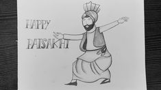 a drawing of a man in a turban with the words happy patsah written on it