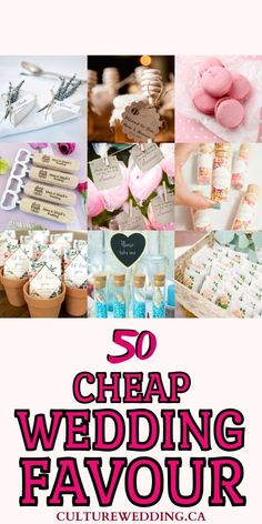 the cover of 50 cheap wedding favors