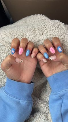 Bluey Nail Design, Nail Ideas, Nail Inspo, Nail Designs, Nails