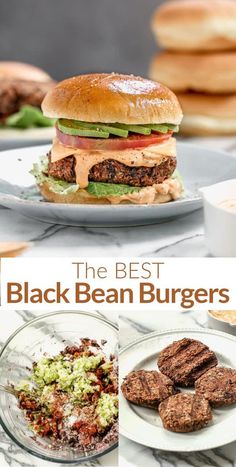 the best black bean burgers are made with only three ingredients and ready to be eaten